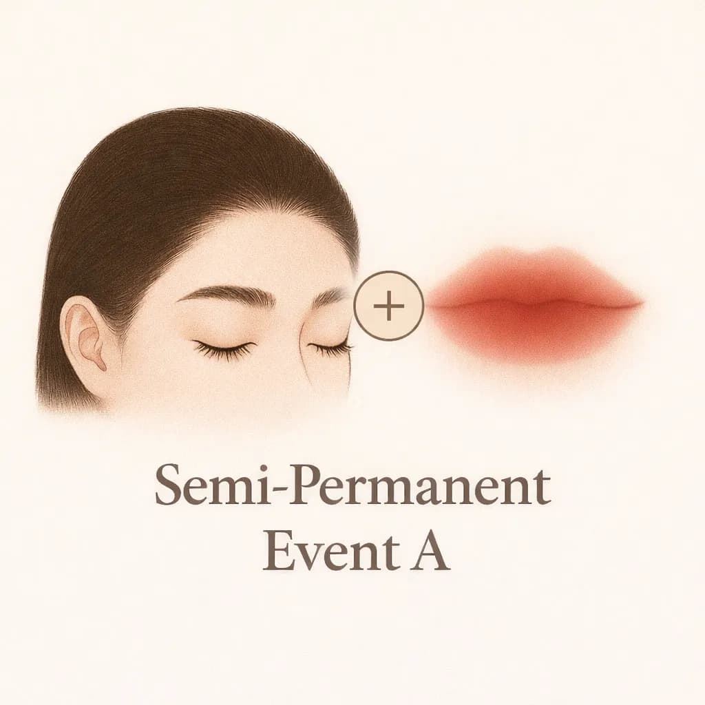 콤보 헤어라인과 풀립 시술 비주얼