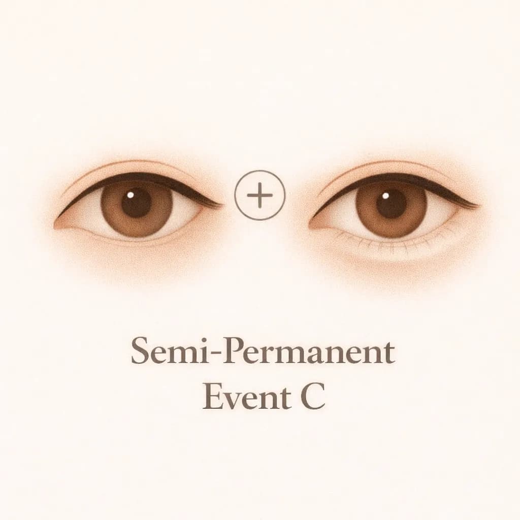 점막 아이라인과 애교살 시술 비주얼