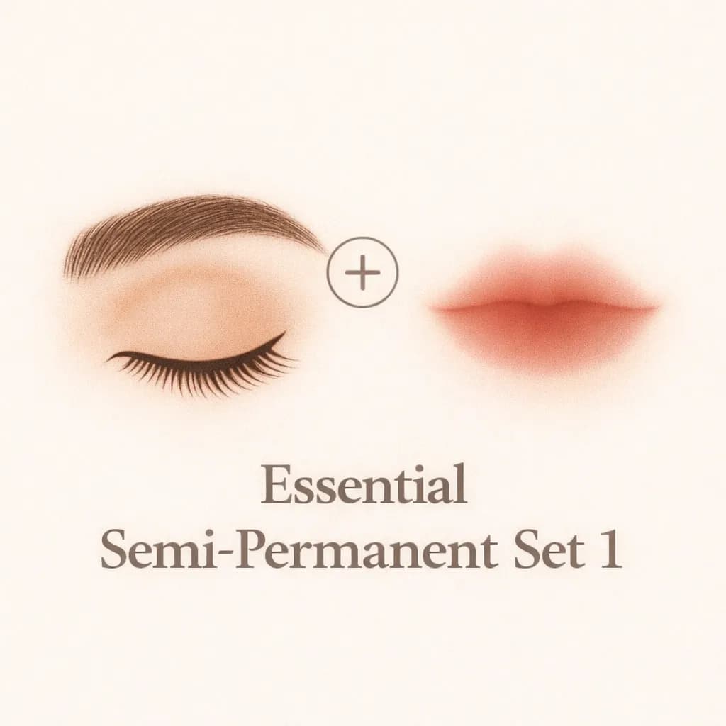 자연눈썹과 틴트입술 시술 세트