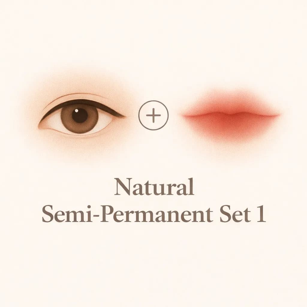 점막아이라인과 틴트입술 시술 세트