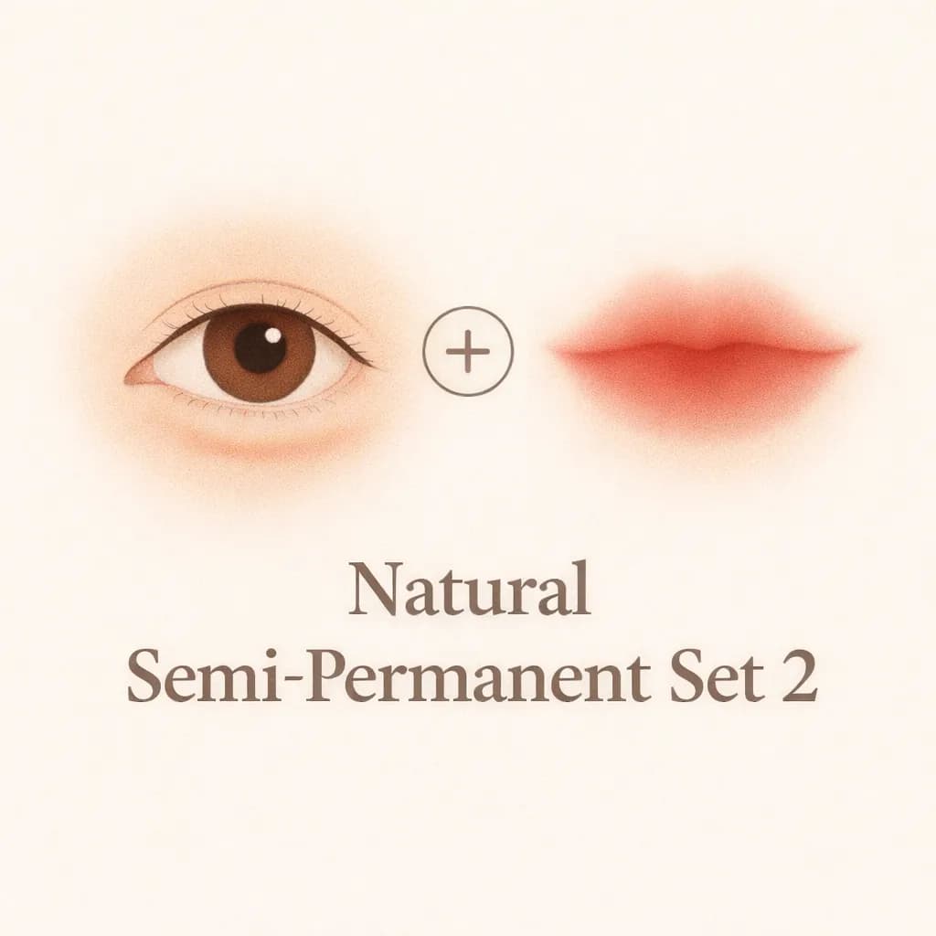 애교살과 틴트입술 시술 세트